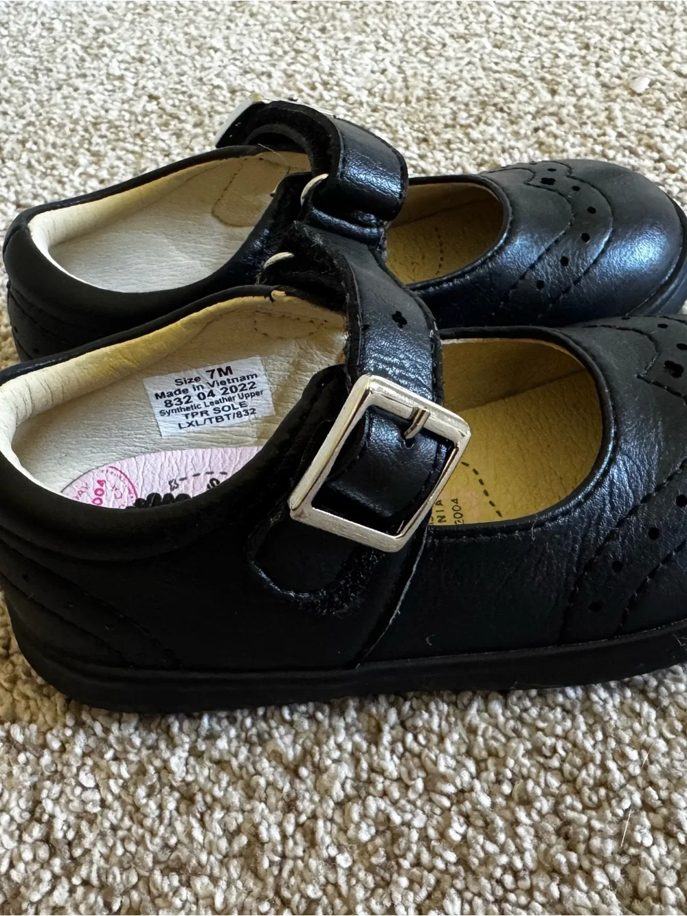 Livie & Luca Black Mary Jane Dress Shoes for Kids - Classic Buckle